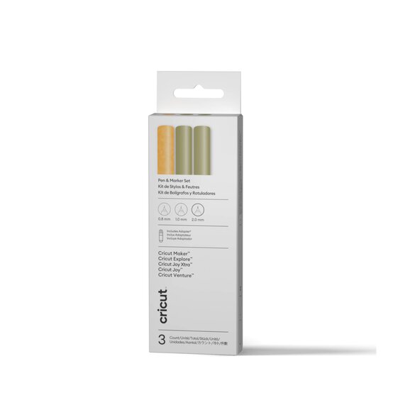 Cricut Gold Metallic Multi Pen Set 3 Pack  image number 1