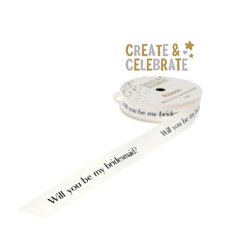 Create & Celebrate Bridesmaid Ribbon 1.5cm x 5m 