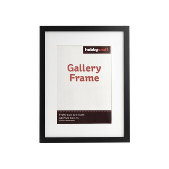 Black Gallery Frame 30cm x 40cm image number 2