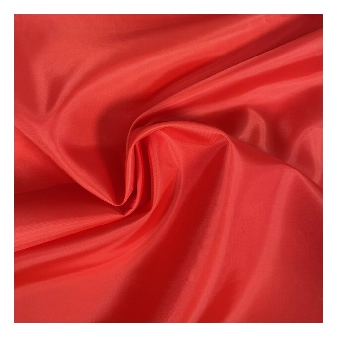 Red Taffeta Anti-Static Lining Fabric by the Metre image number 1