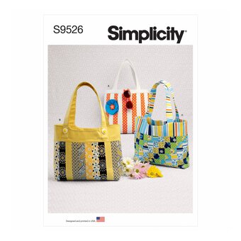 Simplicity Tote Bags Sewing Pattern S9526
