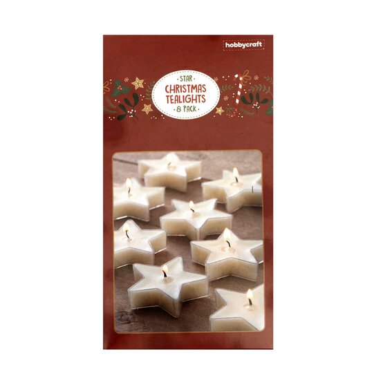 Star Christmas Tealights 8 Pack image number 3