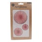 Pink Party Fan Decorations 3 Pack image number 2
