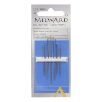 Milward Household Hand Needles 12 Pack