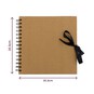 Spiral Bound Kraft Scrapbook 8 x 8 Inches image number 3