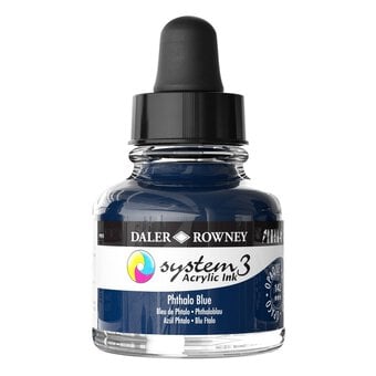 Daler-Rowney System3 Phthalo Blue Acrylic Ink 29.5ml