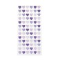 Lilac Heart Puffy Stickers 78 Pack image number 1