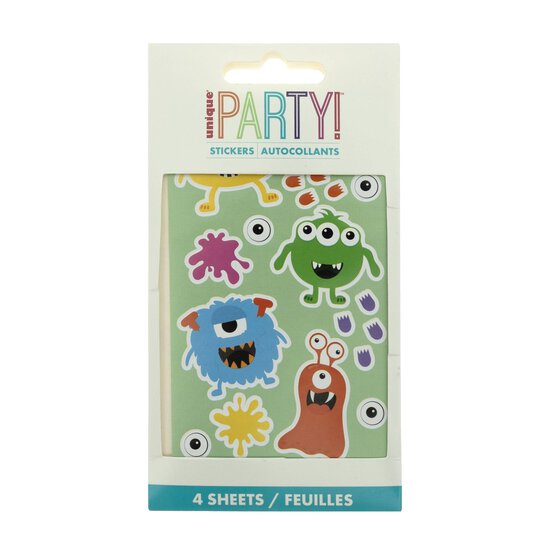 Monster Party Sticker Sheets 4 Pack image number 4
