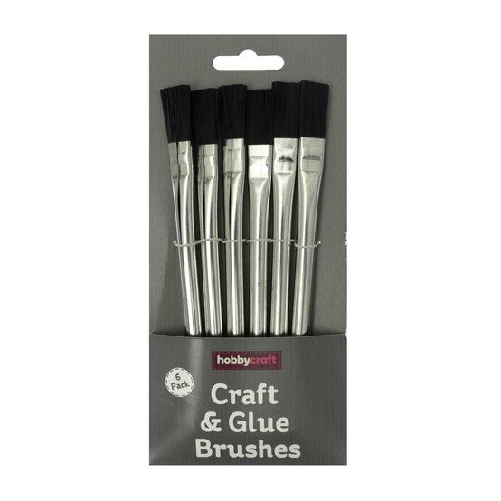 Craft and Glue Brushes 6 Pack image number 5
