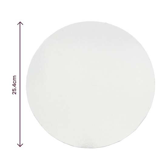 White Round Double Thick Card Cake Board 10 Inches image number 3