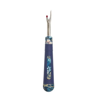 Blue Woodblock Floral Soft Grip Seam Ripper