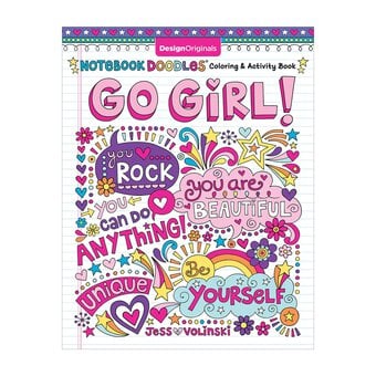 Notebook Doodles Go Girl Colouring and Activity Book