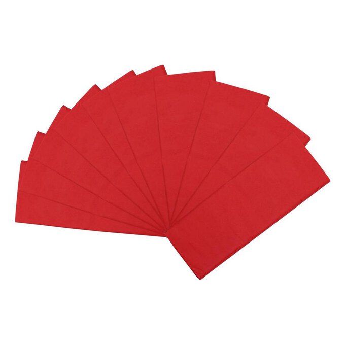 Red Tissue Paper 65cm x 50cm 10 Pack