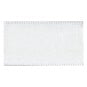White Double-Faced Satin Ribbon Spool 10mm x 20m image number 1