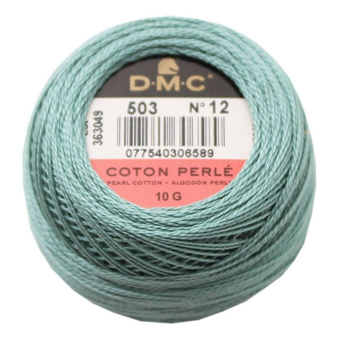 DMC Green Pearl Cotton Thread on a Ball 120m (503) image number 1