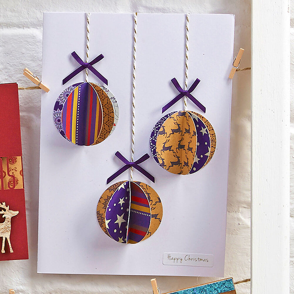 How to Make a Christmas Bauble Card Hobbycraft