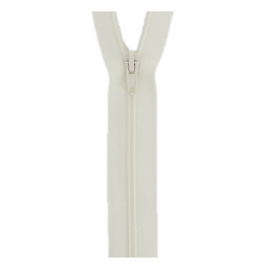 Milward Cream Nylon Open-Ended Zip 35cm image number 1