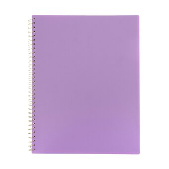 Purple Lined Notebook A4