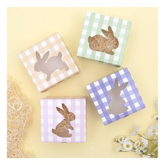 Gingham Easter Gift Box 4 Pack