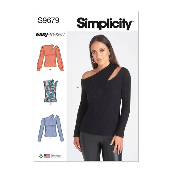 Simplicity Women's Top Sewing Pattern S9679 (D5 4-12) image number 1