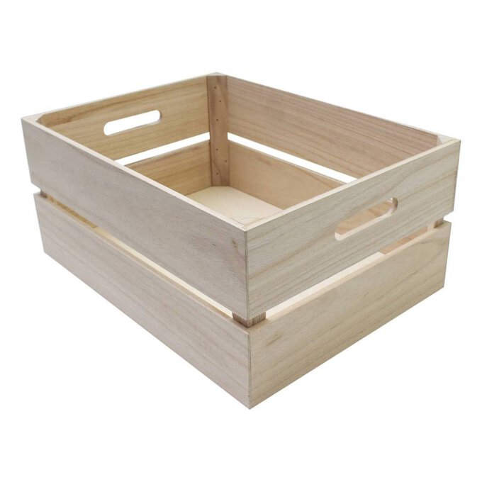 Wooden Crate 40cm X 30cm 18cm, Tea Wooden Boxes Uk