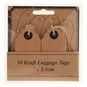 Kraft Scalloped Edge Luggage Tags 10 Pack image number 1