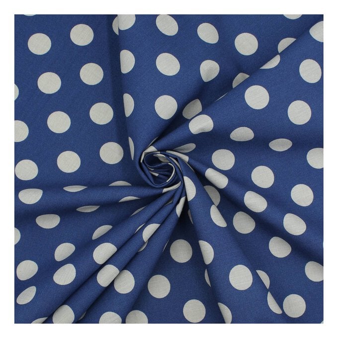 Denim Hometown Chambray Dots Fabric by the Metre image number 1