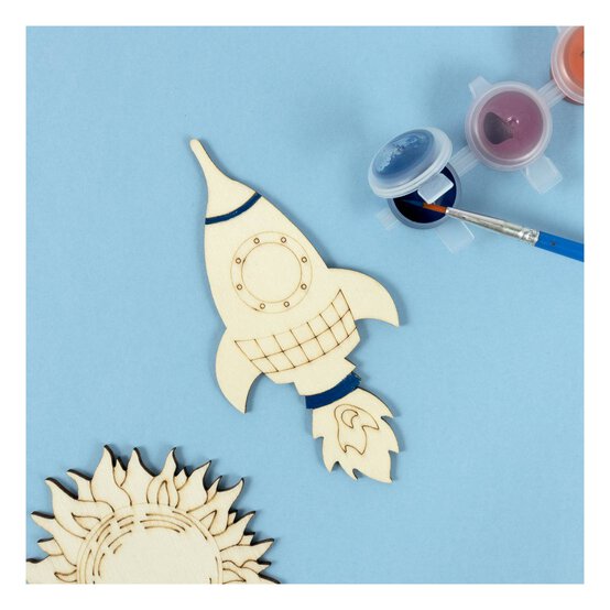 Decorate Your Own Space Wooden Shapes 9 Pack  image number 2