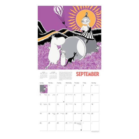 Moomin Wall Calendar 2027 image number 3