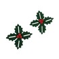 Beaded Holly Felt Toppers 2 Pack image number 1