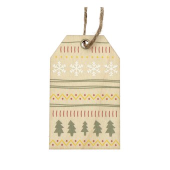 Hanging Wooden Gift Tag 10cm