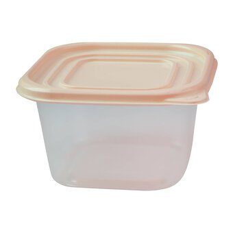 Square Food Storage Containers 900ml 3 Pack 