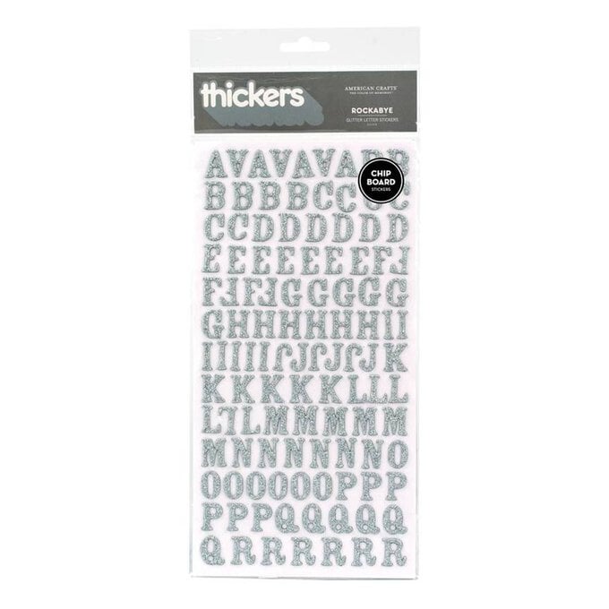 American Crafts Thickers Rockabye Alphabet Stickers image number 1