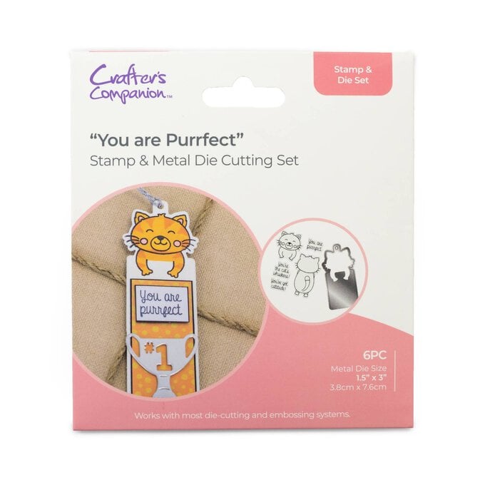 Gemini You Are Purrfect Stamp and Die Set 6 Pieces image number 1