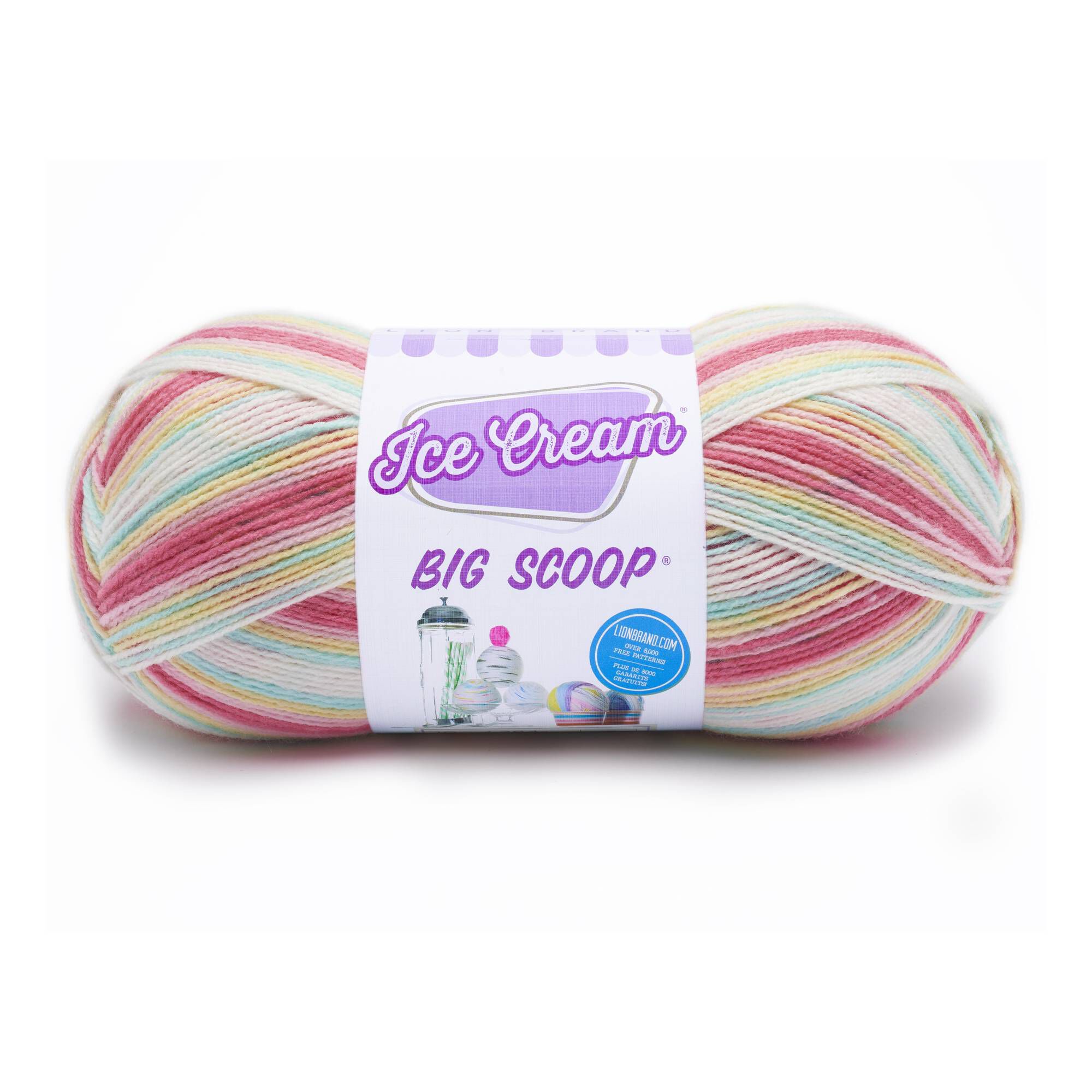 Lion Brand Tutti Frutti Ice Cream Big Scoop Yarn 284g Hobbycraft