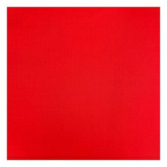 Red Polycotton Fabric by the Metre image number 2