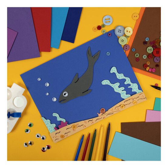 Dark Blue EVA Foam Sheet 22.5cm x 30cm image number 2