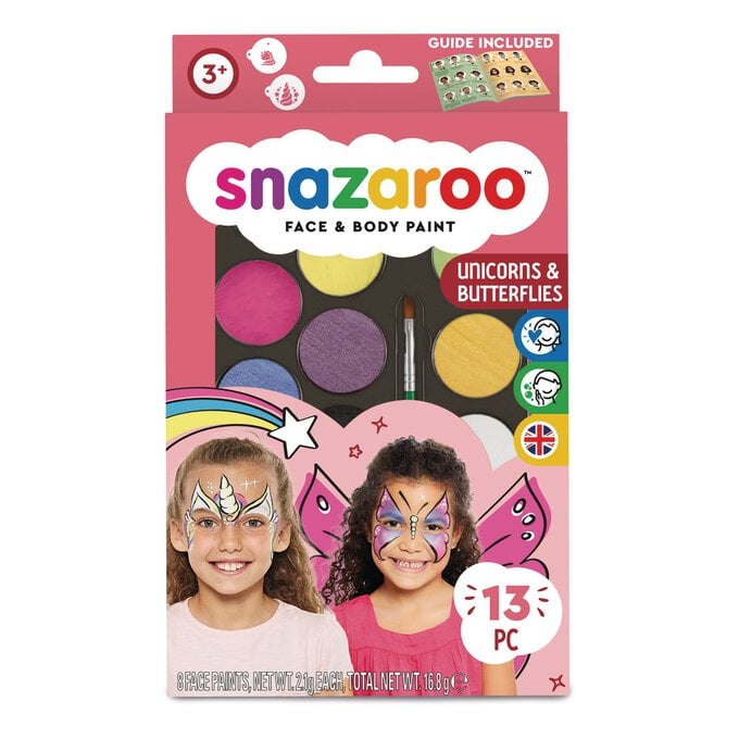 Snazaroo Unicorns and Butterflies Face Paint Kit image number 1