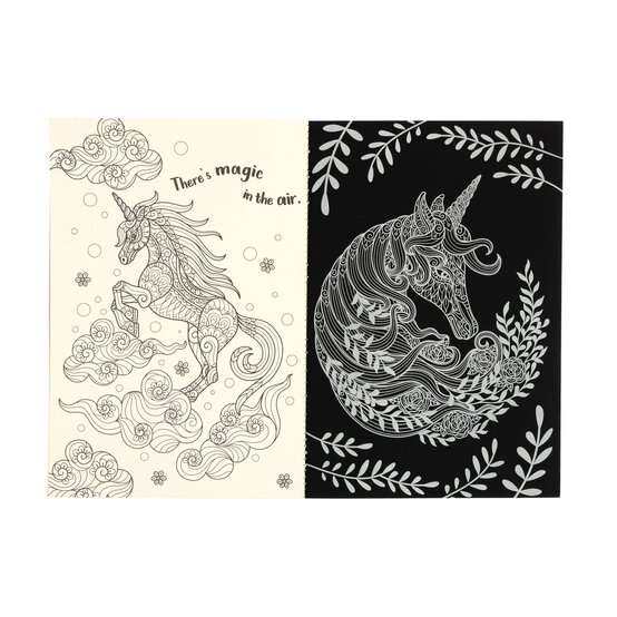Neon Unicorns Scratch Art Creations Book image number 5