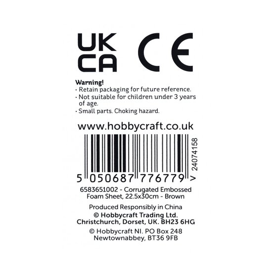 Brown Corrugated EVA Foam Sheet 22.5cm x 30cm image number 6