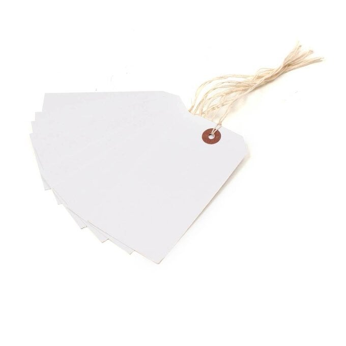 Blick White Luggage Tags 10 Pack image number 1