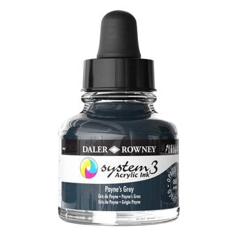 Daler-Rowney System3 Paynes Grey Acrylic Ink 29.5ml