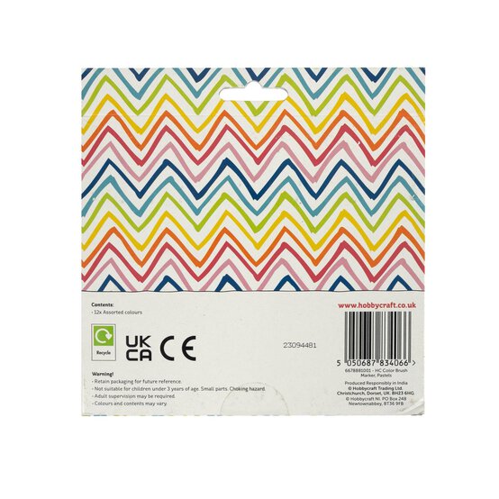 Pastel Brush Markers 12 Pack  image number 4