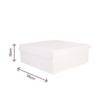 White Cake Box 10 Inches 10 Pack Bundle image number 3