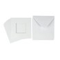 White Trifold Square Aperture Cards 5 x 5 Inches 10 Pack image number 3