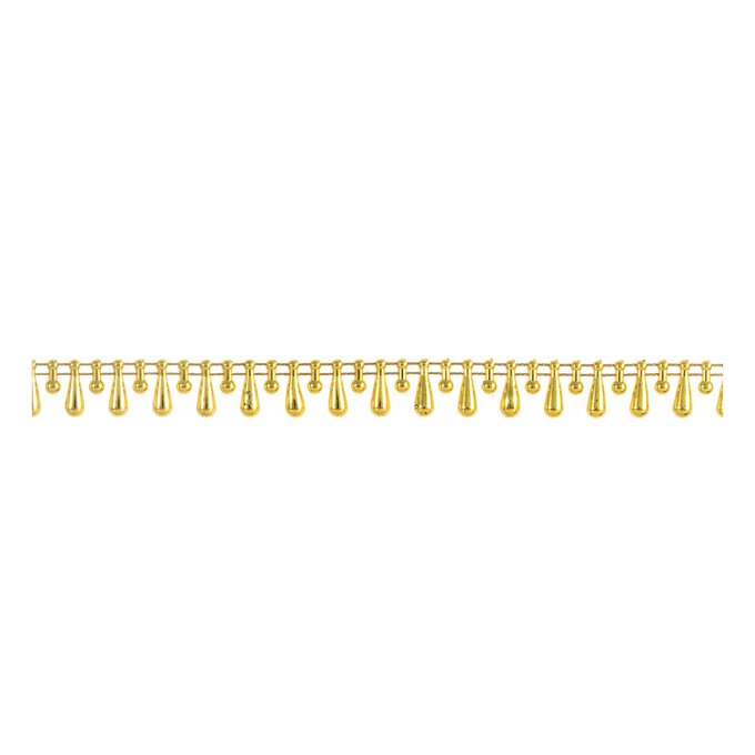 Gold Vari-Size Drop Pearl Beading by the Metre image number 1