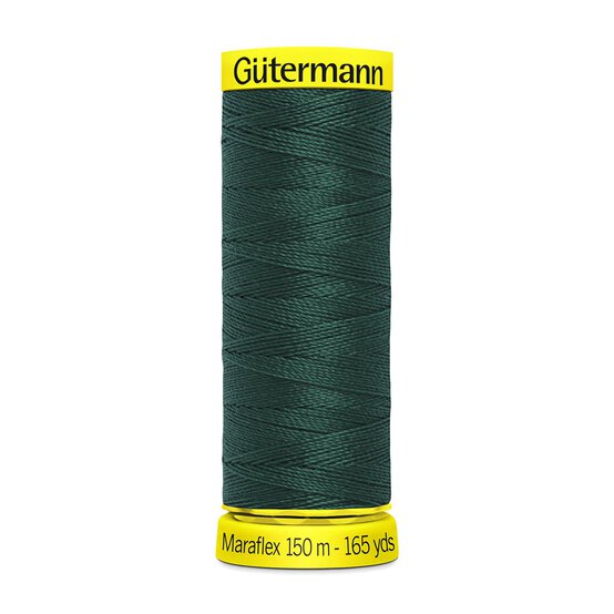 Gutermann Samento Green Maraflex Stretchy Sewing Thread 150m (472) image number 1