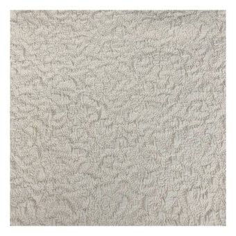 Cream Embroidered Floral Fabric by the Metre
