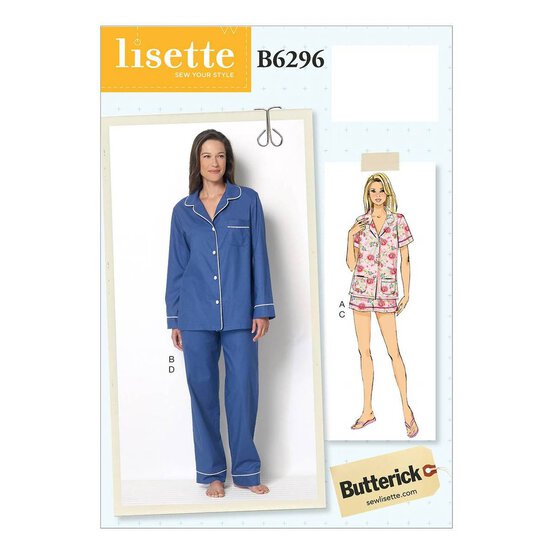 Butterick Women’s Sleepwear Sewing Pattern B6296 (6-14) image number 1