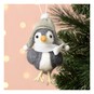 Hanging Felted Bird Decoration 10.5cm  image number 1